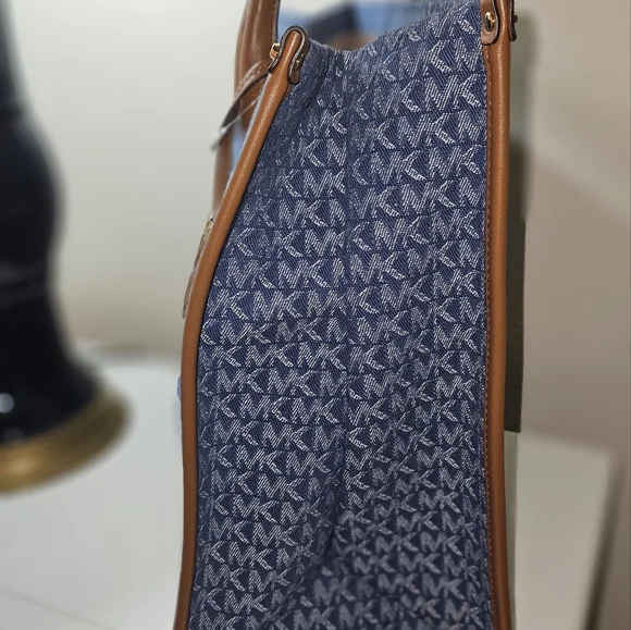 Michael Kors Blue Logo Tote Bag